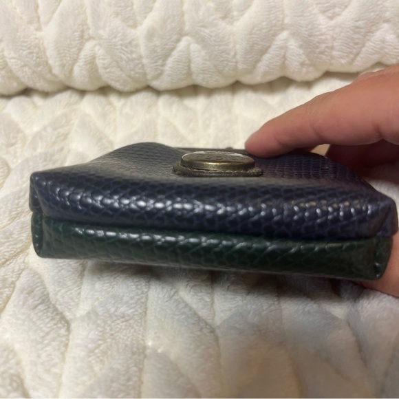 Vintage Gitano Classics Navy Green Coin Purse Kiss Lock - Picture 5 of 8